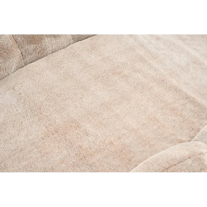 Human Pet Bed Large Dog Cat Bed Removable Washable Plush Sofa Bed Ultra Soft Floor Mat for Dogs and Cats