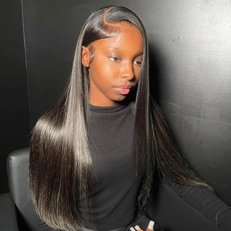 36 Inch Glueless Wigs Human Hair 100% Vietnamese Hd Lace Human Hair Bone Straight Lace Front Human Hair Wig On Clearance Sale
