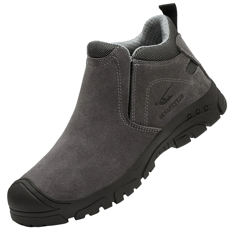 Safetoe Safety Shoes with Steel Toe Cap,Light Weight Work Safety Boots with Waterproof Leather for Men and Women Botas Hombre