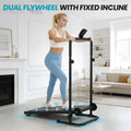 Akluer Non-Motorized Foldable Workout Treadmill - Dual | SAMAG