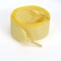 1 Pair Flat Shoelaces Replacement Decorative Check Gingham Shoe Laces for Sneakers Skate Shoe Width 2.5CM Women Men