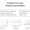 For AirPods Pro Protective Case Silicone New Solid Color Apple Bluetooth Headset Soft Case Protective Cover