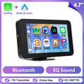 Podofo "Portable Car MP5 Player Wireless Carplay Android Auto Universal Multimedia Video Player Mirrorlink BT USB FM Radio