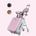 Kid Suitcase Luggage with Spinner Wheels,Large Suitcases with Child Seat Design,20 Inch Hardside Carry on Luggage for Travel