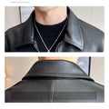 Men's 2026 Motorcycle Biker Jacket, Faux Leather PU Motorcycle Jacket, Slim Fit Stand Collar, Streetwear Zipper Jacket