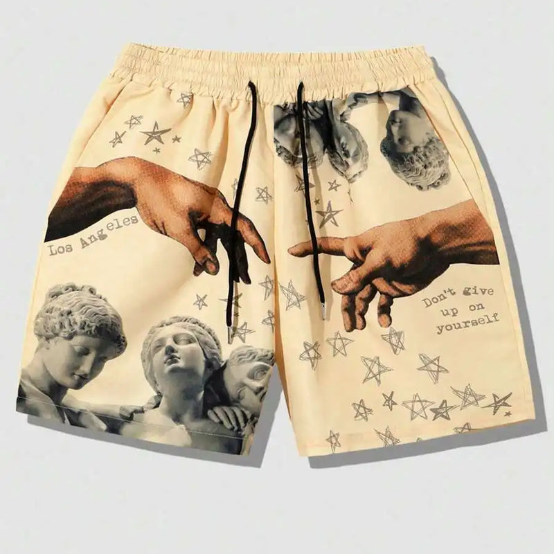 New Men's Summer Shorts Loose Luxury 3D Printing Casual | SAMAG