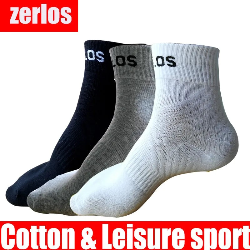 3 pairs /lot size 36-44 zerlos brand sport socks men | SAMAG