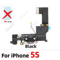OEM Bottom USB Mic Board Quick Charger Dock Connector Charging Port Flex Cable For iPhone SE 1 2 3 6 6s Plus + Sticker