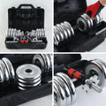 Dumbbell Set with Storage Case Chrome-Plated | SAMAG