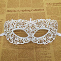 1pcs Hot Sale White Sexy Lace Half Face Masks Various Styles Halloween Masquerade Party Dance Mask Costume