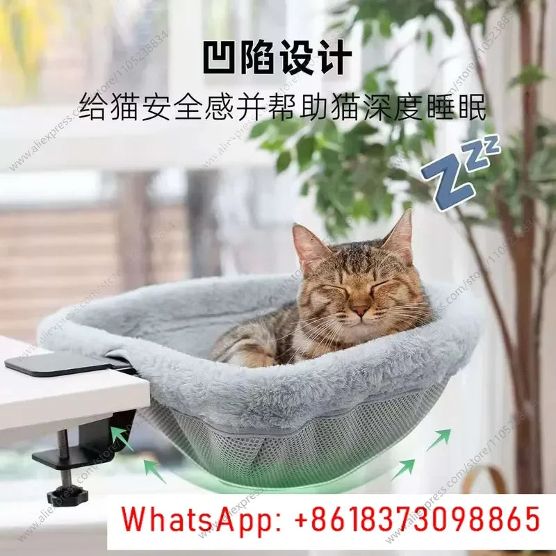 Pet nest cat table bed table nest cat bed round table cat bed hammock desk nest folding computer