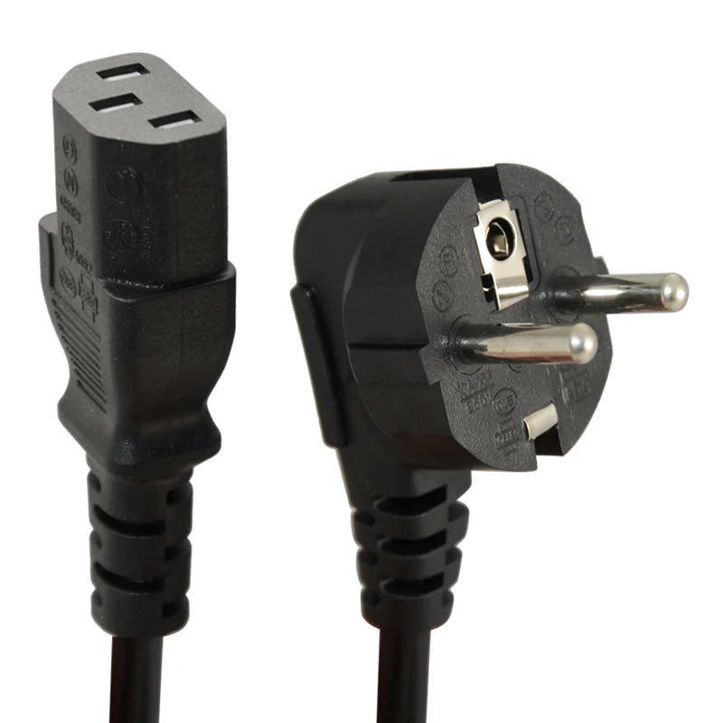 1.5m 5FT 3 Pin 18 AWG 60C 250V US Plug Universal Power Cord Cable For NEMA 5-15P To IEC320C13 Black PWC75A150US