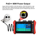 WANGLU 8 inch Monitor POE++ 90W SFP 4K H.265 IP 8MP AHD/TVI/CVI CCTV Camera Testing Tool HDMI VGA input Cable Tester E88/E89/E90
