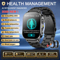 New Men Accurate Health Diagnosis ECG Smart Watch Blood Pressure Blood Oxygen Blood Fat Uric Acid Temp Bluetooth call Smartwatch
