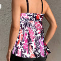 High Waist Tankini Sexy Women's Bikini Set Black Swimwear | SAMAG