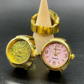 Kiss Jewelry Women Men Vintage Classic Finger Watch Rings Punk Stretchy Strap Quartz Watches Clock Ring Hip-hop anillos 2023
