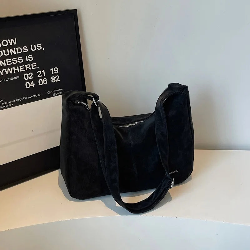 New Hobo Bag Comfortable and Versatile Crossbody Bags Large Capacity Casual Shoulder Bag Vintage College Commuter Lazy Style