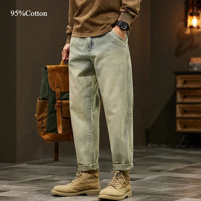 Men's 95% Cotton Jeans Loose Harem Pants Fashion Baggy | SAMAG