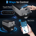32QT Portable Car Refrigerator Freezer, 12V Electric Cooler With App Control, Dual Zone, -4°F Fast Cooling For RV Camping Travel