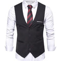 New Brand Dress Vests for Men Casual Slim Fit Mens Suit Vest Double Breasted Waistcoat Gilet Homme Formal Business Jacket