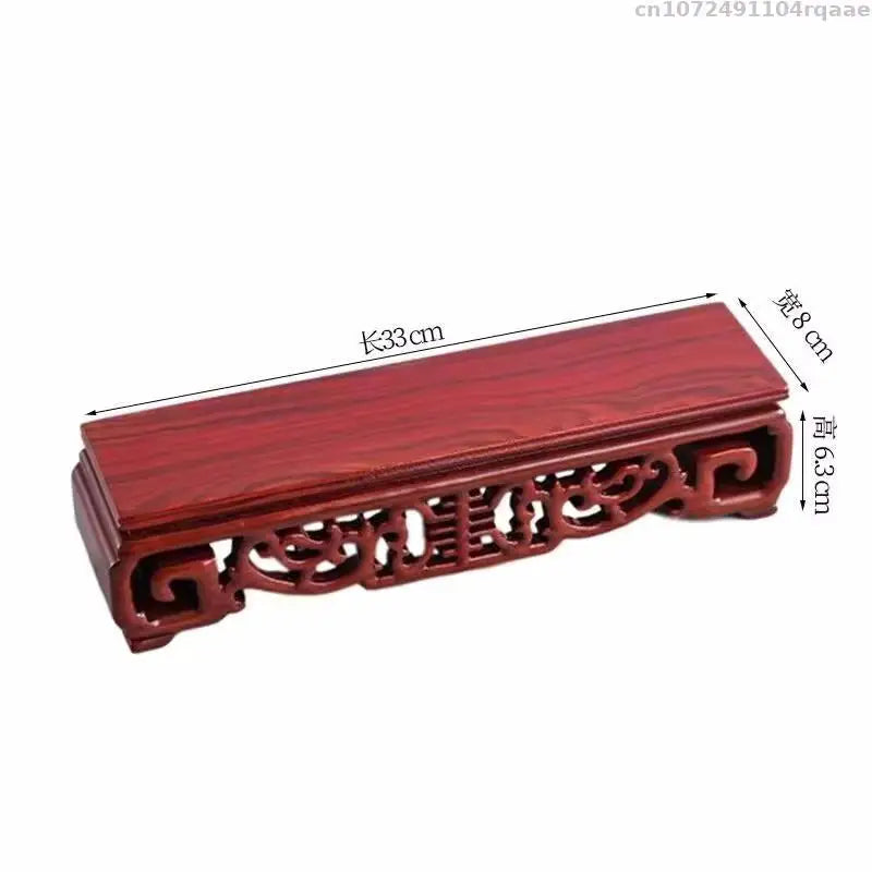 Decorative Wooden Plant Shelf Desktop Flower Pot Sorting Table Bonsai Display Stand Log Holder Standing Flower Base Pedestal