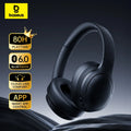 Baseus BH1 Lite ENC Wireless Headphones Bluetooth 6.0 Clear Call Headsets Super Bass Hit Earphones 80H Playtime Over Ear Headset