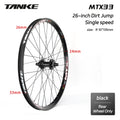 TANKE MTB Wheelset 26 inch Disc Brake MTB single-speed DJ AM Enduro DH Wheelset Hub MTX33/39 aluminum alloy Mountain wheel set