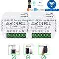 Tuya WiFi RF Smart Curtain Switch Smart Life Wireless Roller Shutter Remote Controller 110V 220V Timing Module,for Google/Alexa