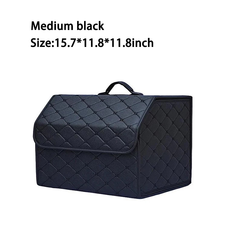 Foldable Car Trunk Organizer, Large Capacity Multi-Functional Auto Storage Box, Stowing Tidying Tool Bag for Car Interior