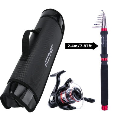 Goture Carbon Fiber Telescopic Fishing Rod Set | SAMAG