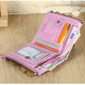 CONTACT'S Fashion Genuine Leather Women Wallet Bifold Card Holder Coin Purse Small Women's Purse Money Clip Men Pocket Wallets