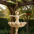 G6KF Porch and Balcony Decors Hanging Planter, Dancer Resin Flower Pot with Three Chain for Small Plant, Indoor Garden Accent