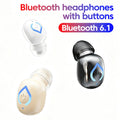 Mini Wireless Bluetooth Headphones With Microphone In-ear Single Earphones Handsfree Noise Canceling Headset For Game Driving