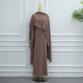 Luxury Dubai Abaya Detachable Lace Shawl Modest Muslim | SAMAG