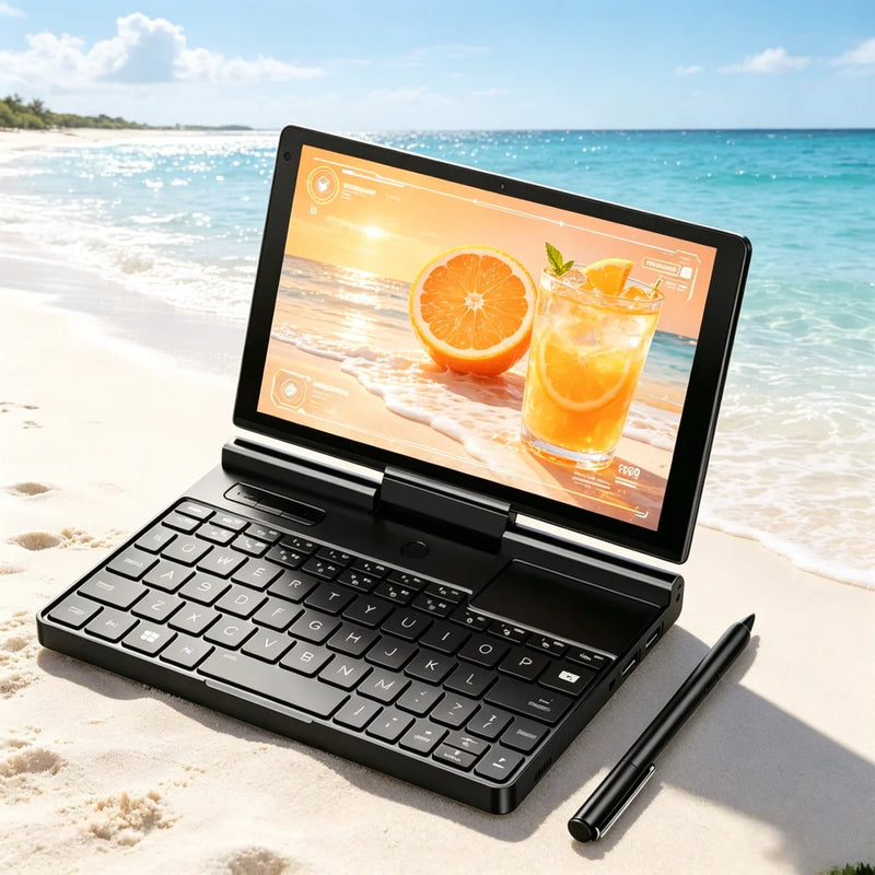 Fierce Turbocharged GPD Pocket 3 Mini Laptop 8-inch Intel Gold 7505 16GB RAM 512GB SSD Windows 11 Handheld Modular Notebook