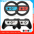 NintendoSwitch Accessories Racing Steering Wheel Nintend Switch Handle Grips Nitendo Joycon Cap for Nintendo Switch OLED Gamepad