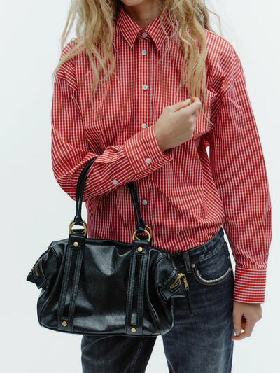 Lady's handbag - Boston bucket bag - single shoulder | SAMAG