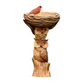 Garden Decoration Outdoor Birds Birdbath Polyresin Antique Garden Bird Decor water Fountain Yard Bath Garden Home For Resin