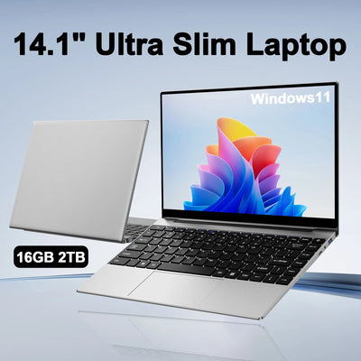 LENO Laptop 14.1" Windows 11 16GB RAM 2TB SSD Intel N3700 | SAMAG