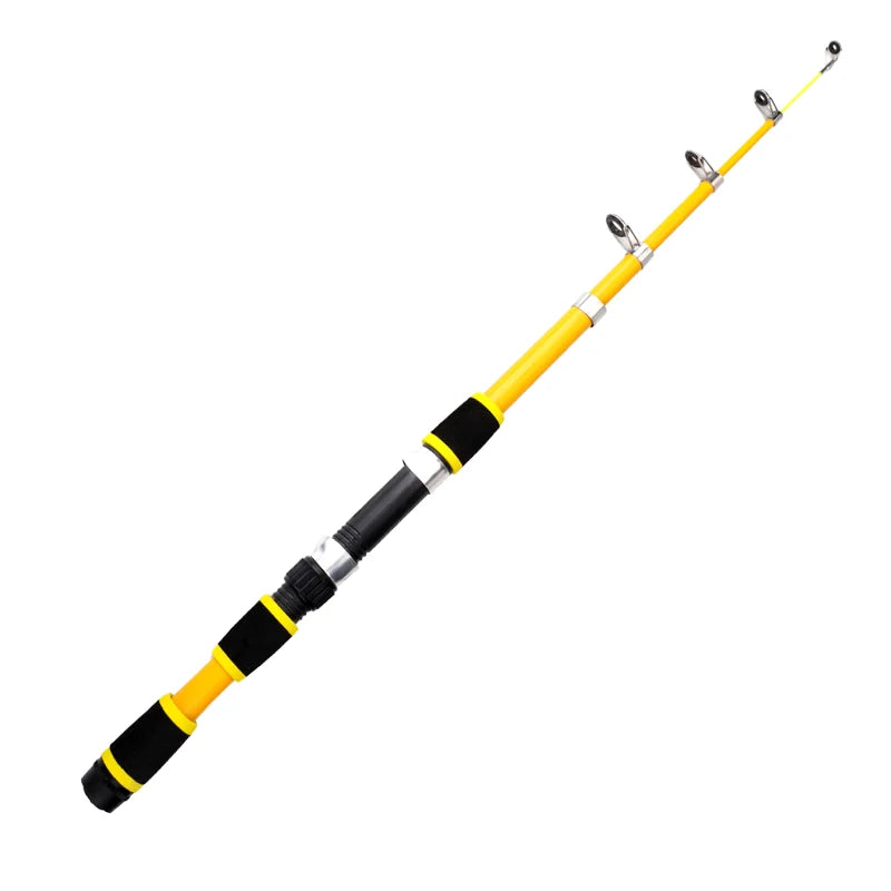 FTK 1.8M Portable Spinning Fishing Rod Reel Full Kits Carbon Fiber Carp Rod Wheel Travel Set Accessory