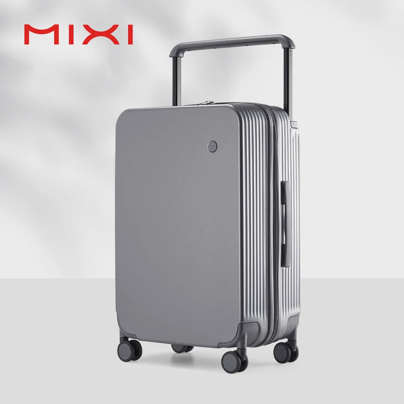 Mixi Wide Handle Travel Trolley Case 20 Inch Luggage PC Hardshell Carry On Case Large Capacity Spinner Suitcase with TSA Lock