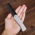 1pc Foldable Anti Static Pocket Steel Comb Men's Oil Head Portable Beard Comb Foldable Styling Tool Special for real hair wigs