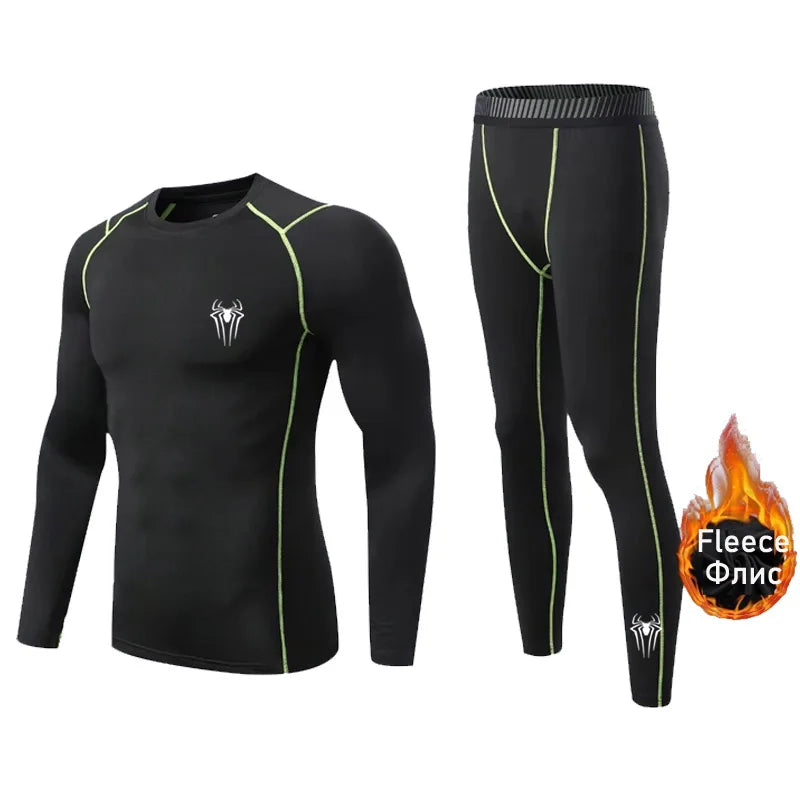 Men's Thermal underwear Base Layer Sport Winter Long Johns Leggings Thermal underwear Children Warm Sweat Suit Sportswear