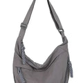 Trendy Women's Soft Cloth Shoulder Bag Solid Color Student Casual Style Big Handbags Crossbody Bags for Women Shoulder Hobos Bag