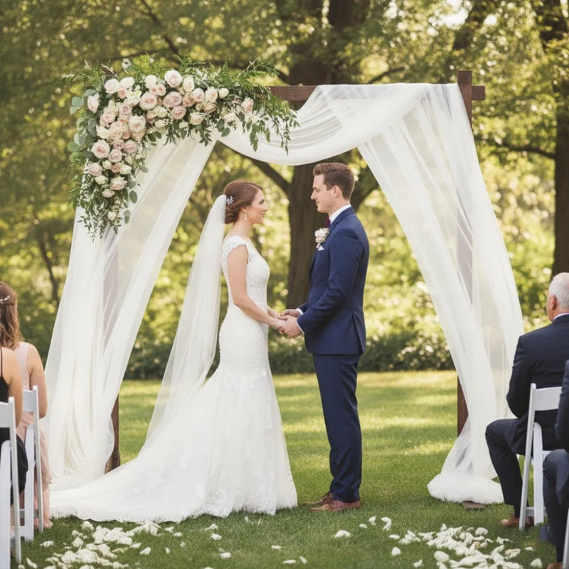 Forest Theme Wooden Wedding Arch Gazebo Backdrop Stand for Ceremony Garden Party Indoor Outdoor Event Decor