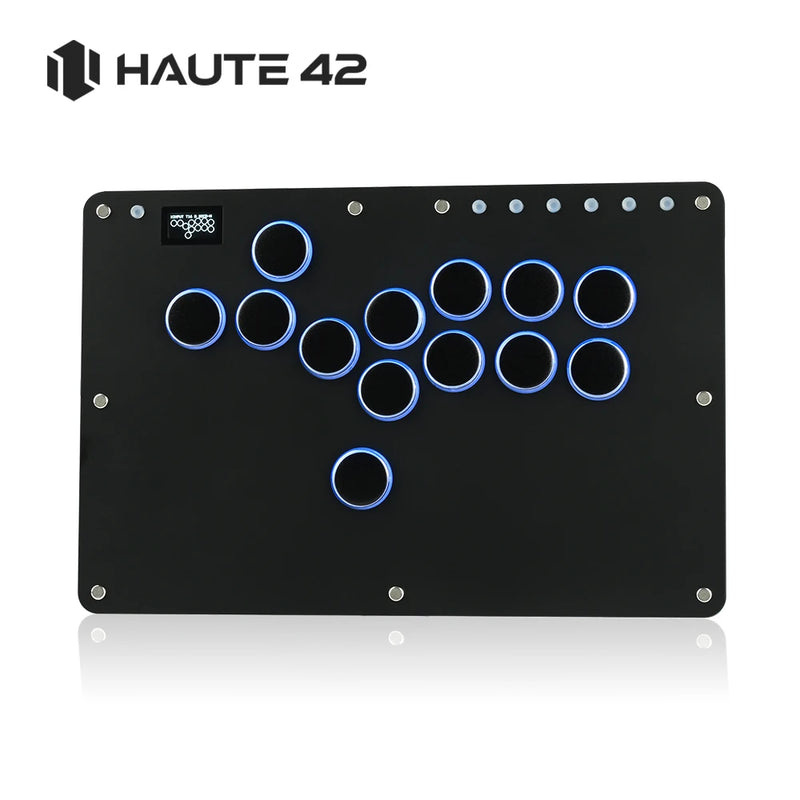 Haute42 T16 Black Stickless Hitbox Controller Leverless Arcade Fightstick For PC/PS4/PS5/Switch Fighting Game Hitbox Leverless