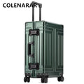 COLENARA 20"24"26"29 Inch Rolling Luggage Large Capacity Trolley Case Men's Suitcase Full Aluminum Magnesium Alloy Boarding Box