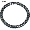 Fashion Stainless Steel Men Curb Cuban Chain Bracelet Women Bracelet On Hand For Couple Unisex Wrist Hand Jewelry Gift Party
