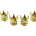 4 PCS Universal Crown Wheel Valve Covers Air Dustproof Waterproof Car Motorcycle Tyre Rim Covers Car Decoration Valve Caps