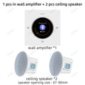 Bluetooths in Wall Amplifier Mini Stereo Home Theater Sound Systems Audio FM Radio AUX Hotel Power Amplificador Ceiling Speakers